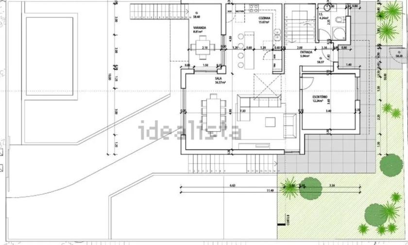 Moradia T4 para Venda em Corroios Planta 2