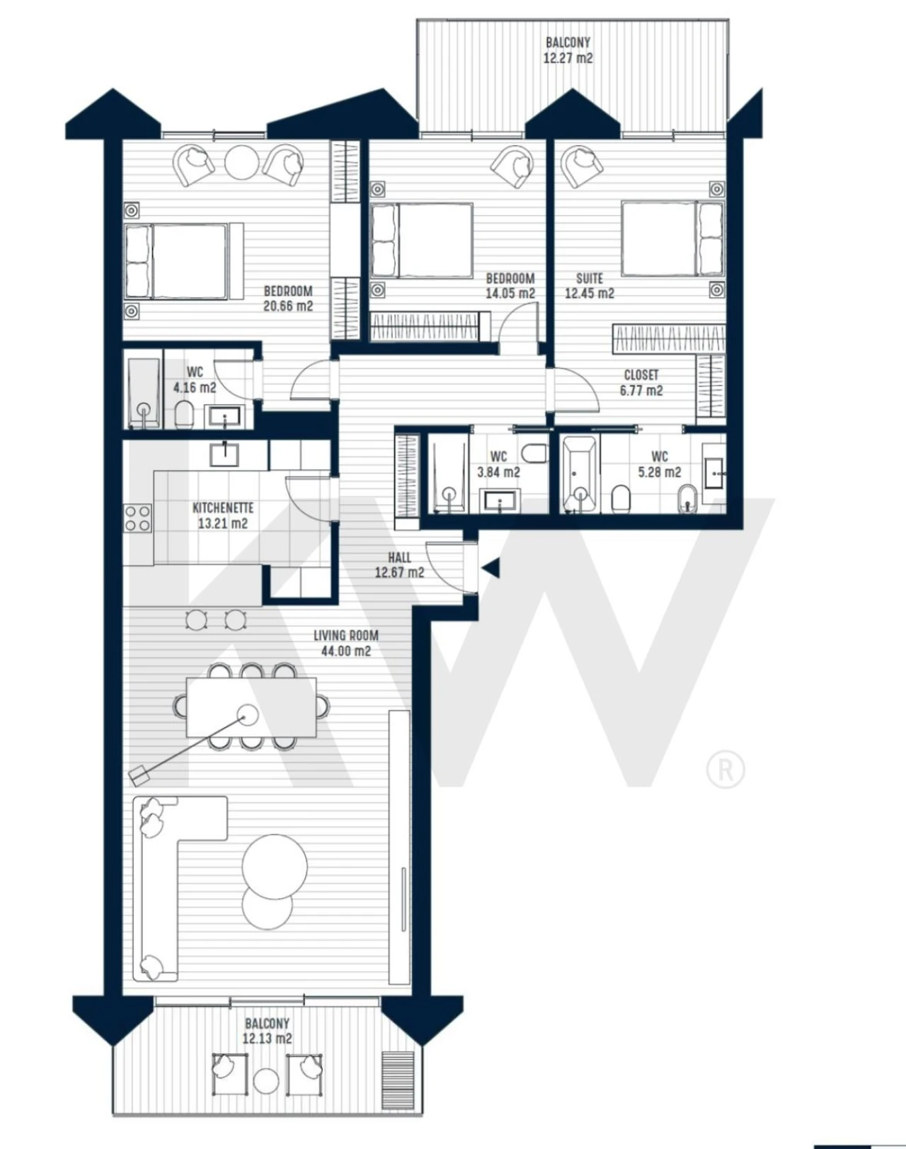 Apartamento T3 para Venda em Armação de Pera Foto 38