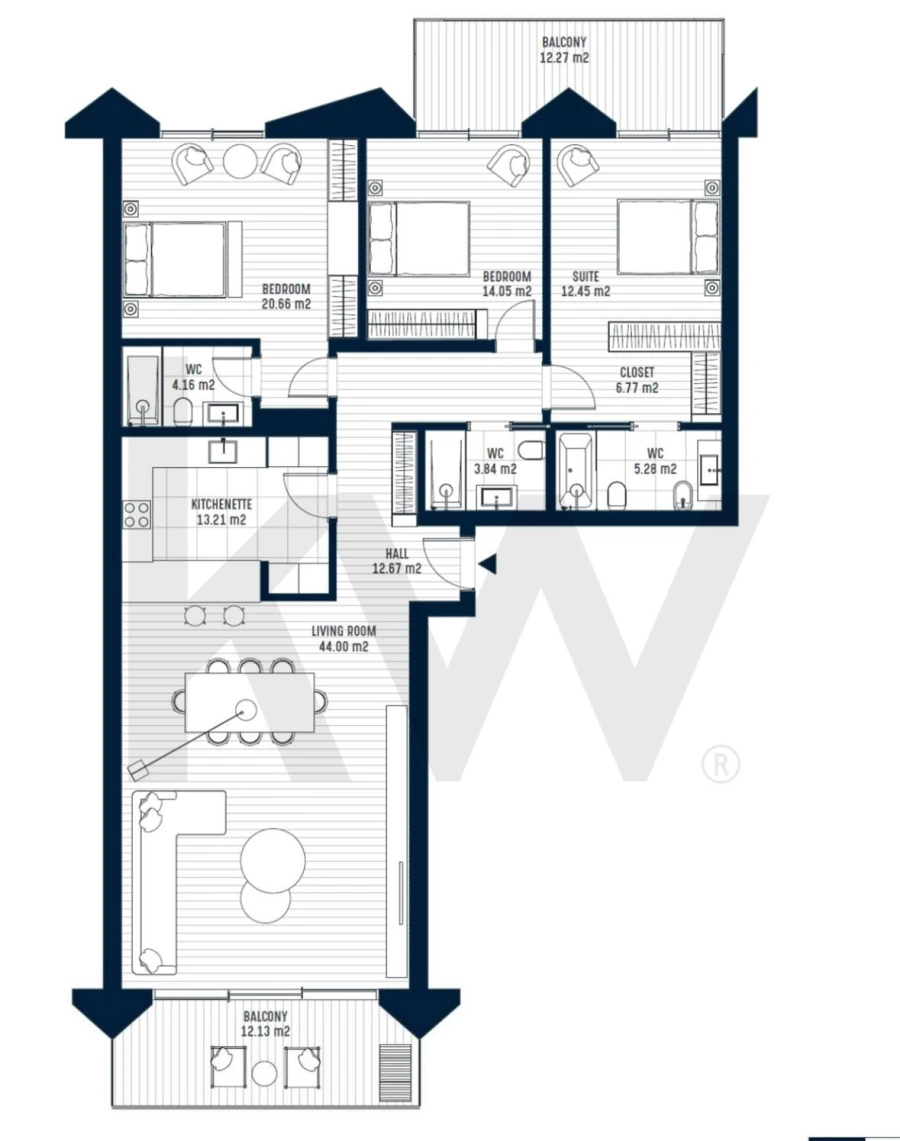 Apartamento T3 para Venda em Armação de Pera Foto 38