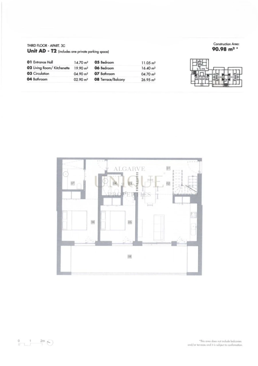 Apartamento T2 para Venda em Lagos (São Sebastião e Santa Maria) Foto 14