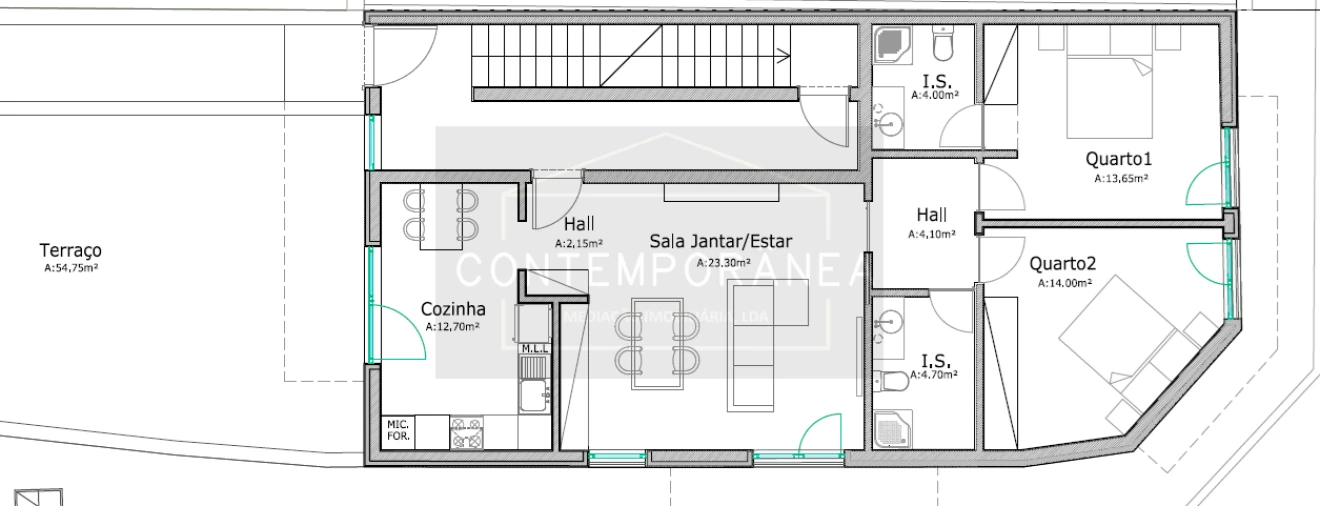 Apartamento T2 para Venda em Mirandela Foto 2