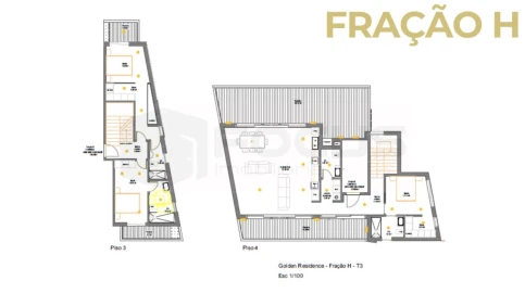 Apartamento T3 para Venda em São Bernardo