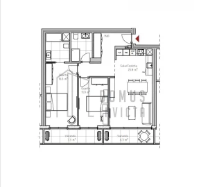 Apartamento T2 para Venda em Mafamude e Vilar do Paraíso