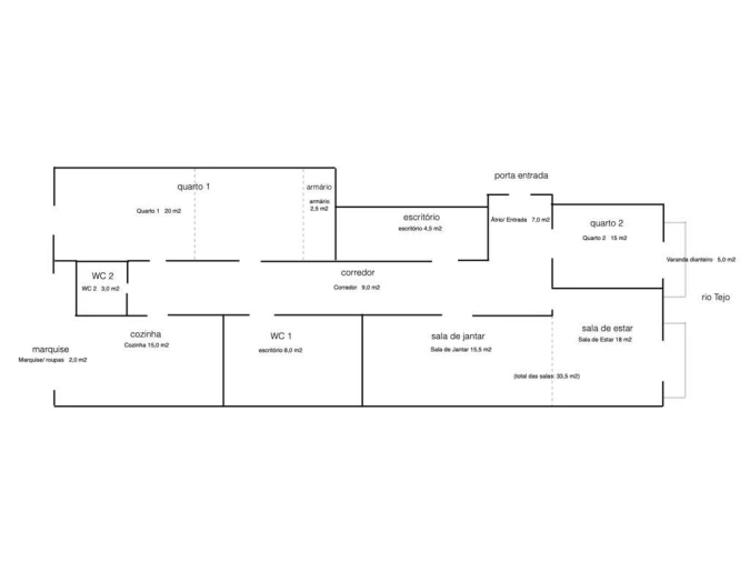 Apartamento T2 para Venda em Estrela Foto 14