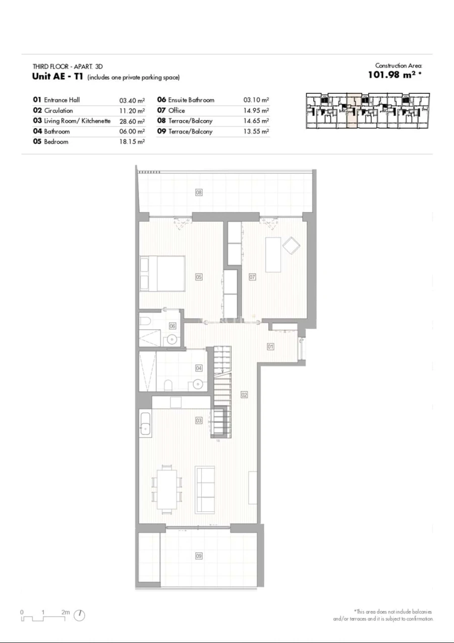 Apartamento T1 para Venda em Lagos (São Sebastião e Santa Maria) Foto 9