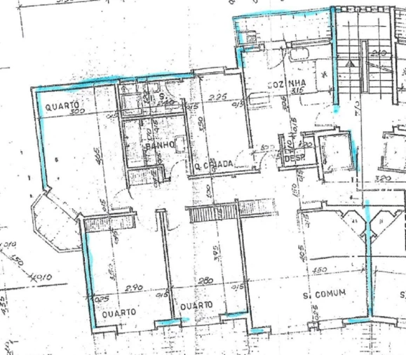 Apartamento T3 para Arrendamento em Cascais e Estoril Planta 1