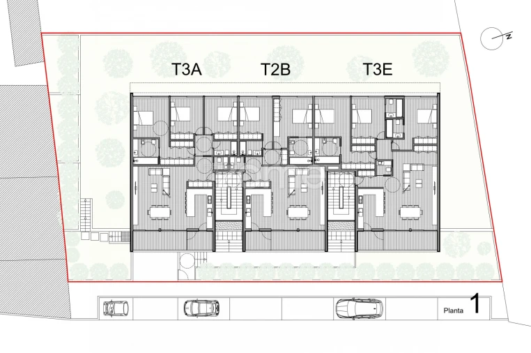 Apartamento T2 para Venda em Gondomar (São Cosme), Valbom e Jovim Planta 3