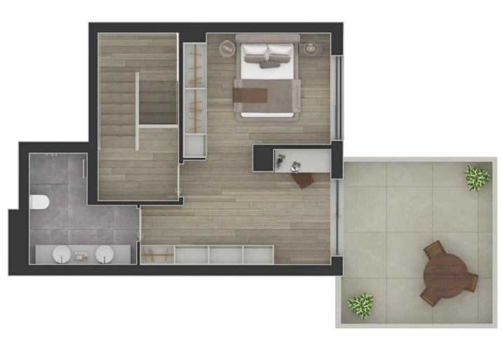 Apartamento T1 para Venda em Avenidas Novas Planta 1