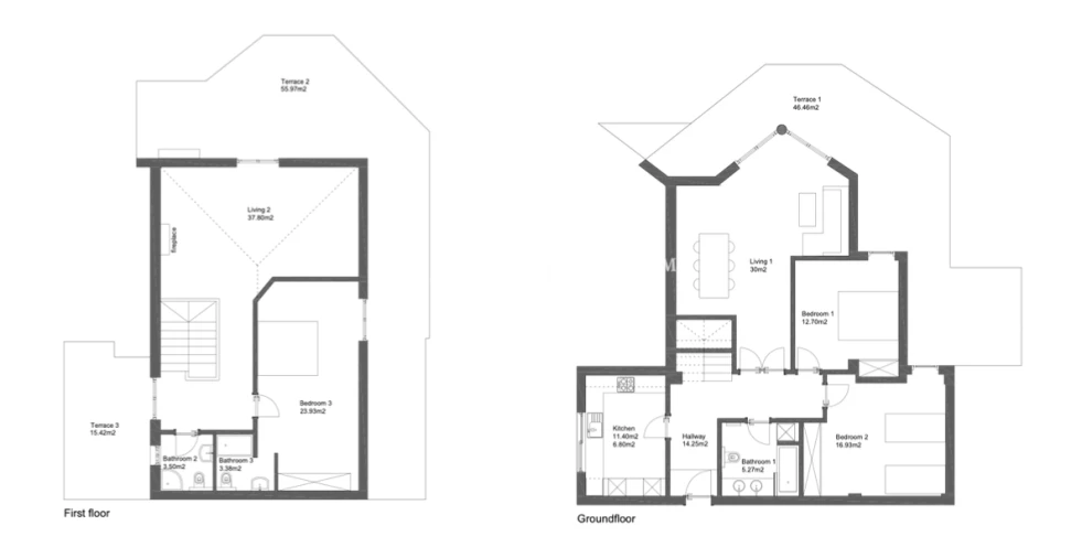 Apartamento T3 para Venda em Ericeira Planta 1