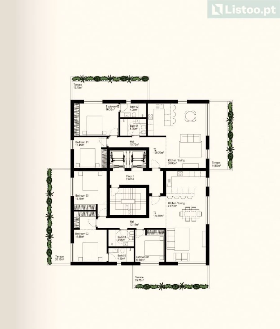 Apartamento T2 para Venda em Alvor Foto 15