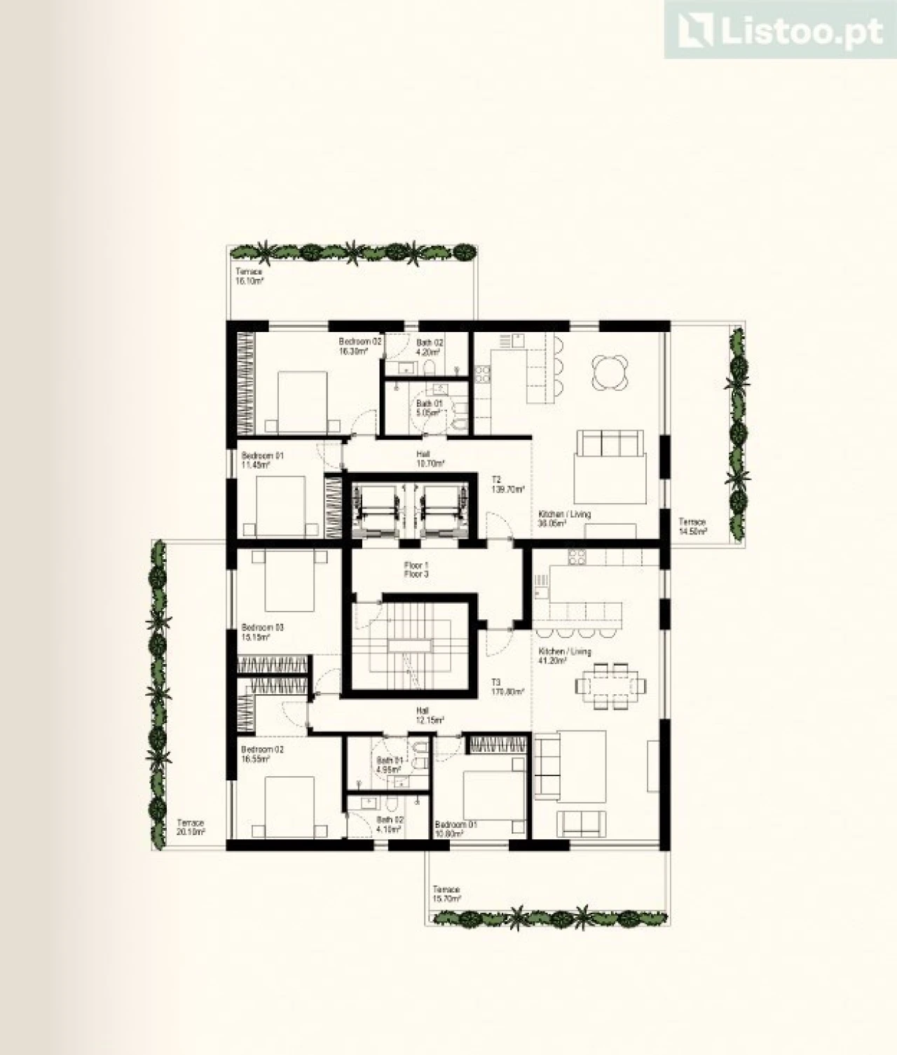 Apartamento T2 para Venda em Alvor Foto 15