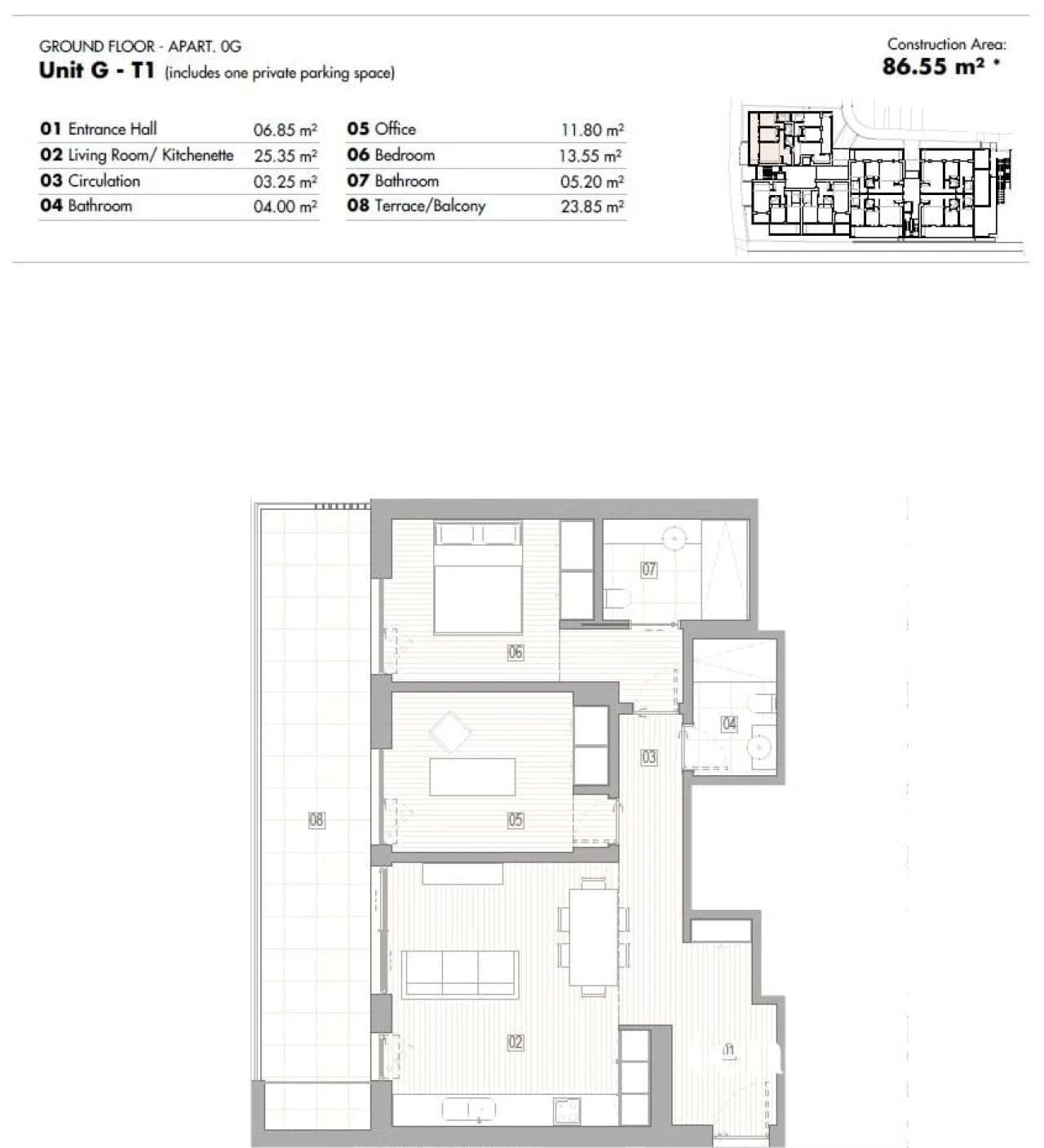 Apartamento T2 para Venda em Lagos (São Sebastião e Santa Maria) Foto 12