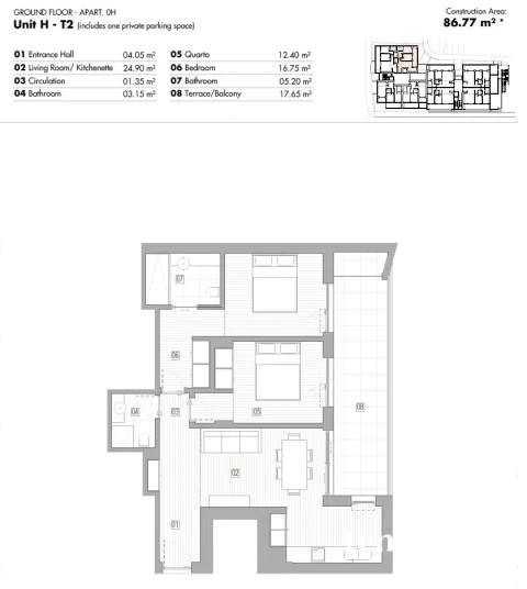 Apartamento T2 para Venda em Lagos (São Sebastião e Santa Maria)