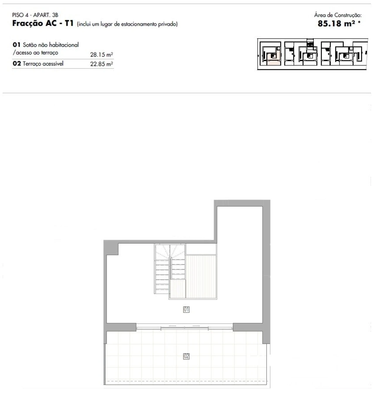 Apartamento T2 para Venda em Lagos (São Sebastião e Santa Maria) Foto 13