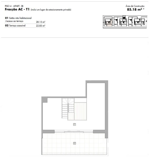 Apartamento T2 para Venda em Lagos (São Sebastião e Santa Maria)