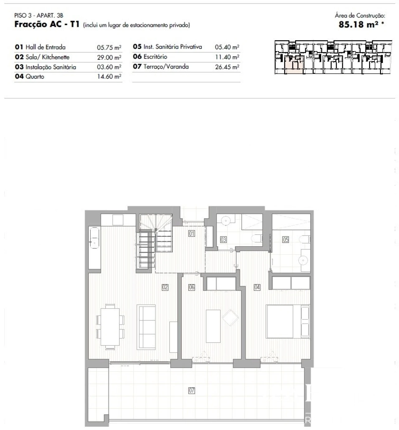 Apartamento T2 para Venda em Lagos (São Sebastião e Santa Maria) Foto 12