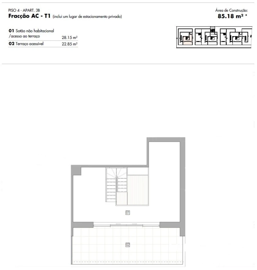 Apartamento T2 para Venda em Lagos (São Sebastião e Santa Maria) Foto 13