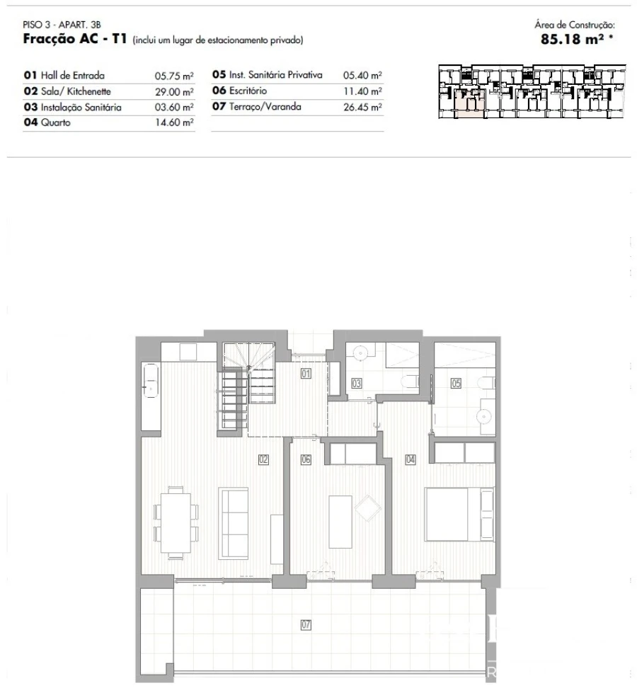 Apartamento T2 para Venda em Lagos (São Sebastião e Santa Maria) Foto 12