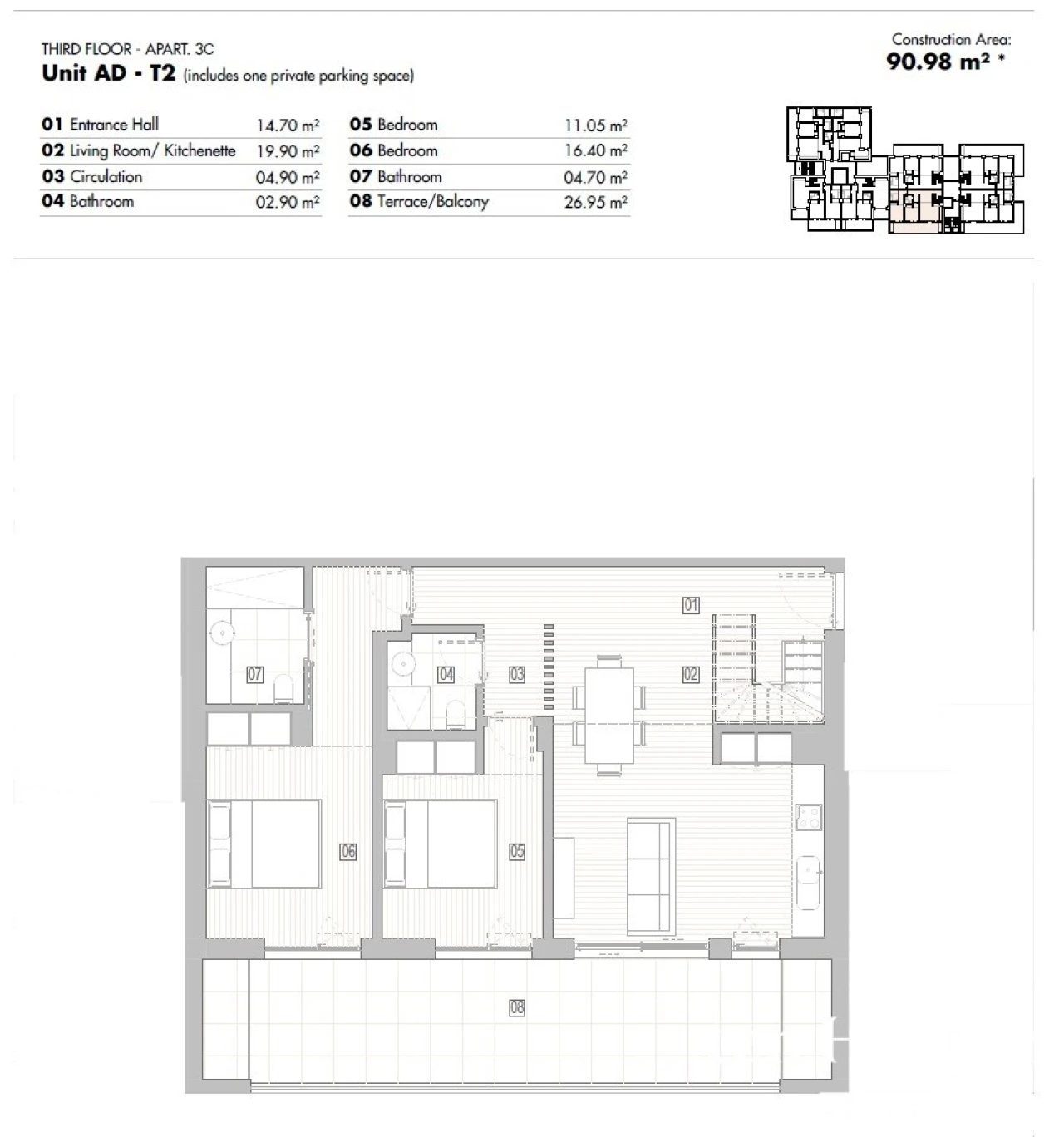 Apartamento T3 para Venda em Lagos (São Sebastião e Santa Maria) Foto 14