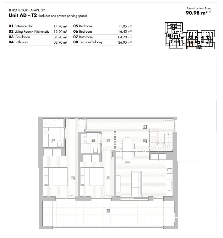Apartamento T3 para Venda em Lagos (São Sebastião e Santa Maria) Foto 14