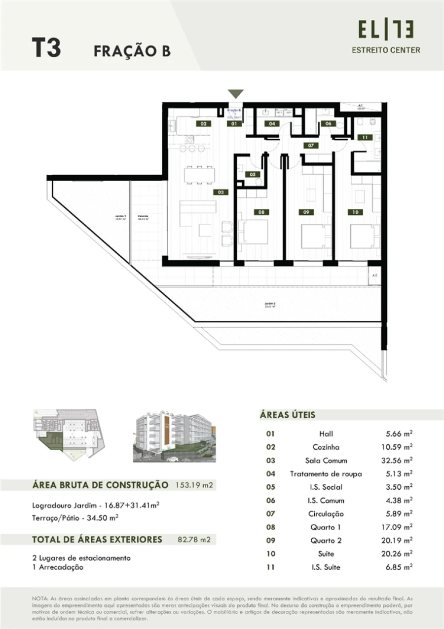 Apartamento T3 para Venda em Estreito de Camara de Lobos Foto 9