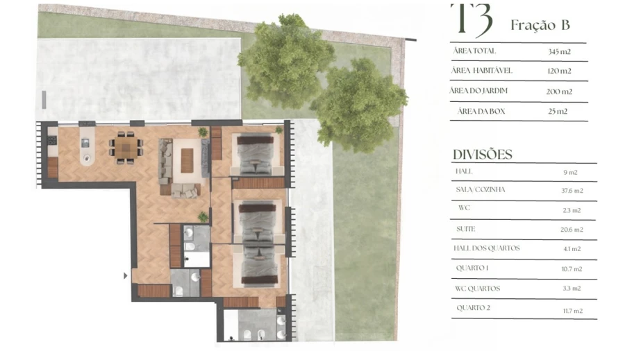 Apartamento T3 para Venda em Lordelo do Ouro e Massarelos Planta 1