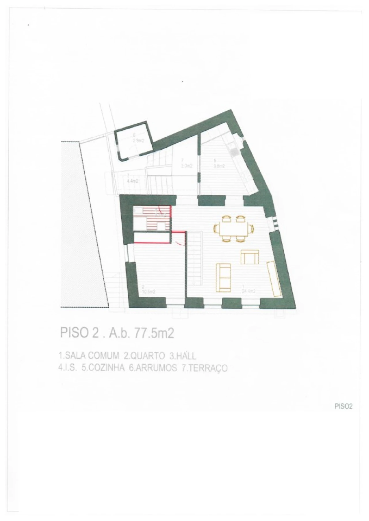 Moradia T3 para Venda em Seixas Planta 2