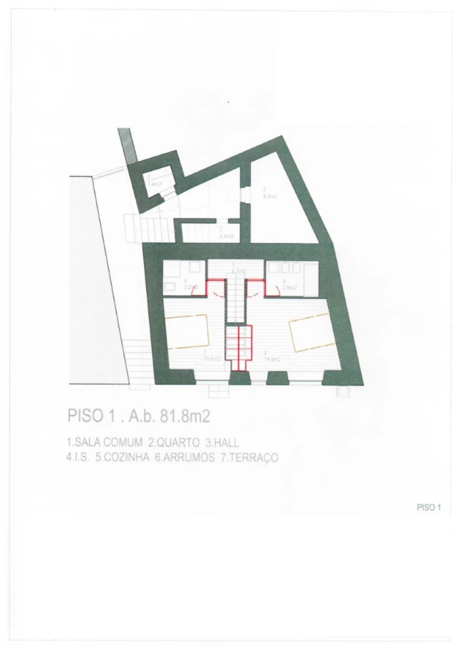 Moradia T3 para Venda em Seixas Planta 1