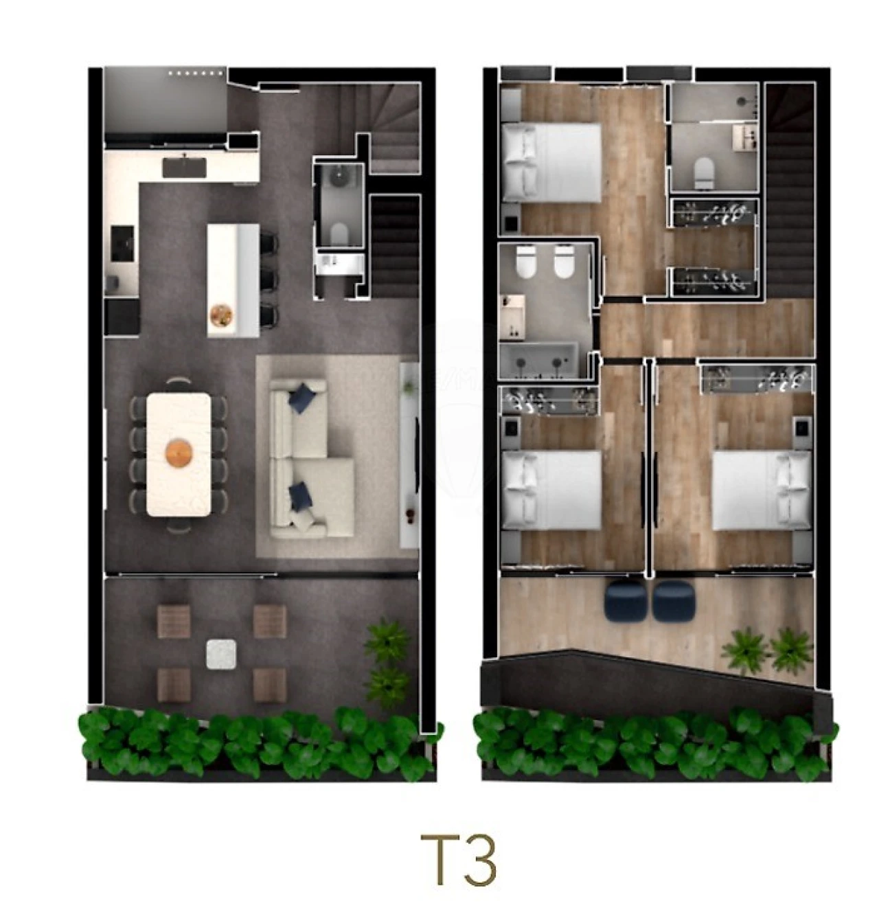Moradia T3 para Venda em Loule (São Sebastião) Planta 3