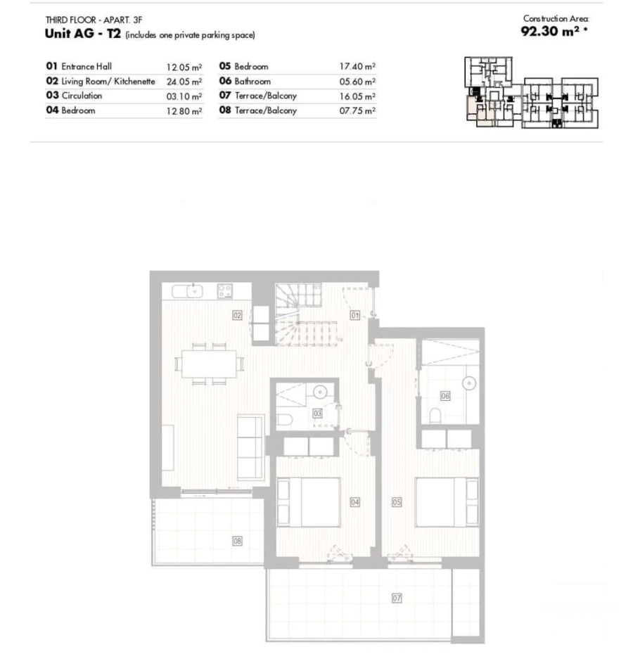 Apartamento T2 para Venda em Lagos (São Sebastião e Santa Maria) Foto 6