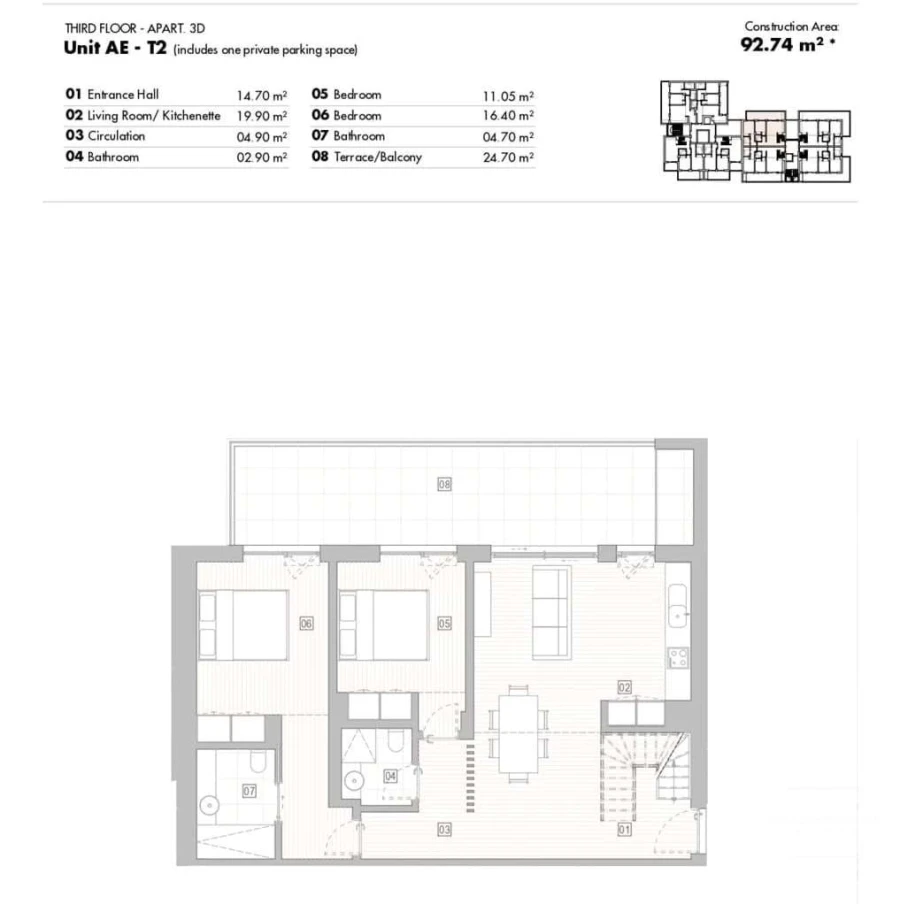 Apartamento T2 para Venda em Lagos (São Sebastião e Santa Maria) Foto 7