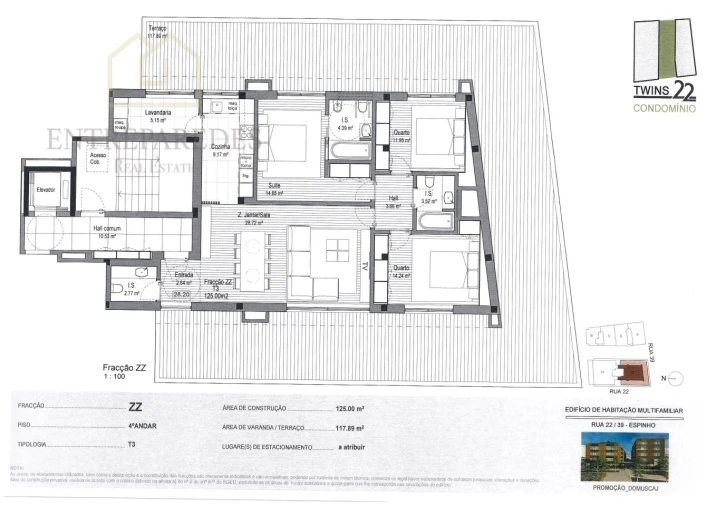 Apartamento T3 para Venda em Espinho Foto 18