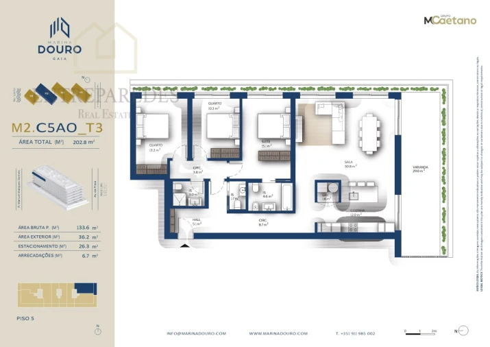 Apartamento T3 para Venda em Santa Marinha e São Pedro da Afurada Foto 8