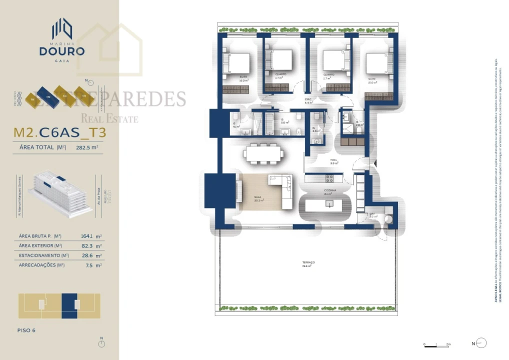 Apartamento T4 para Venda em Santa Marinha e São Pedro da Afurada Foto 10
