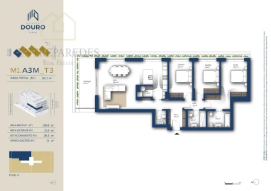 Apartamento T3 para Venda em Santa Marinha e São Pedro da Afurada