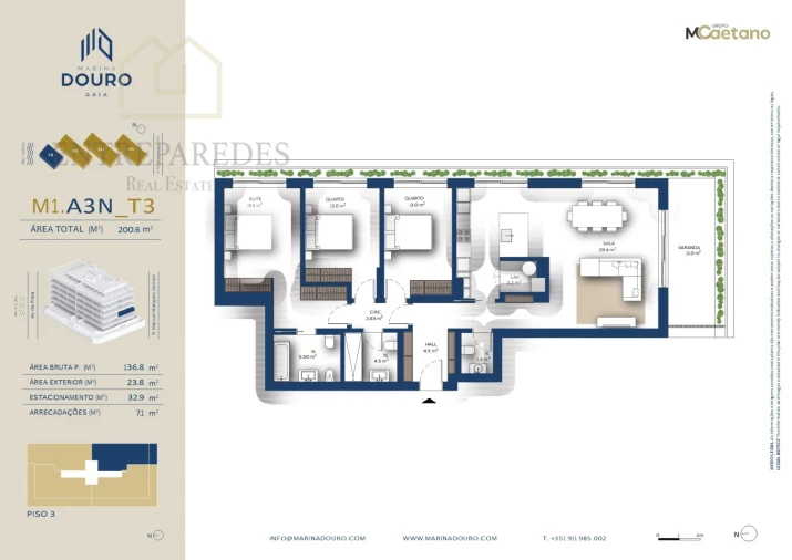 Apartamento T4 para Venda em Santa Marinha e São Pedro da Afurada Foto 8