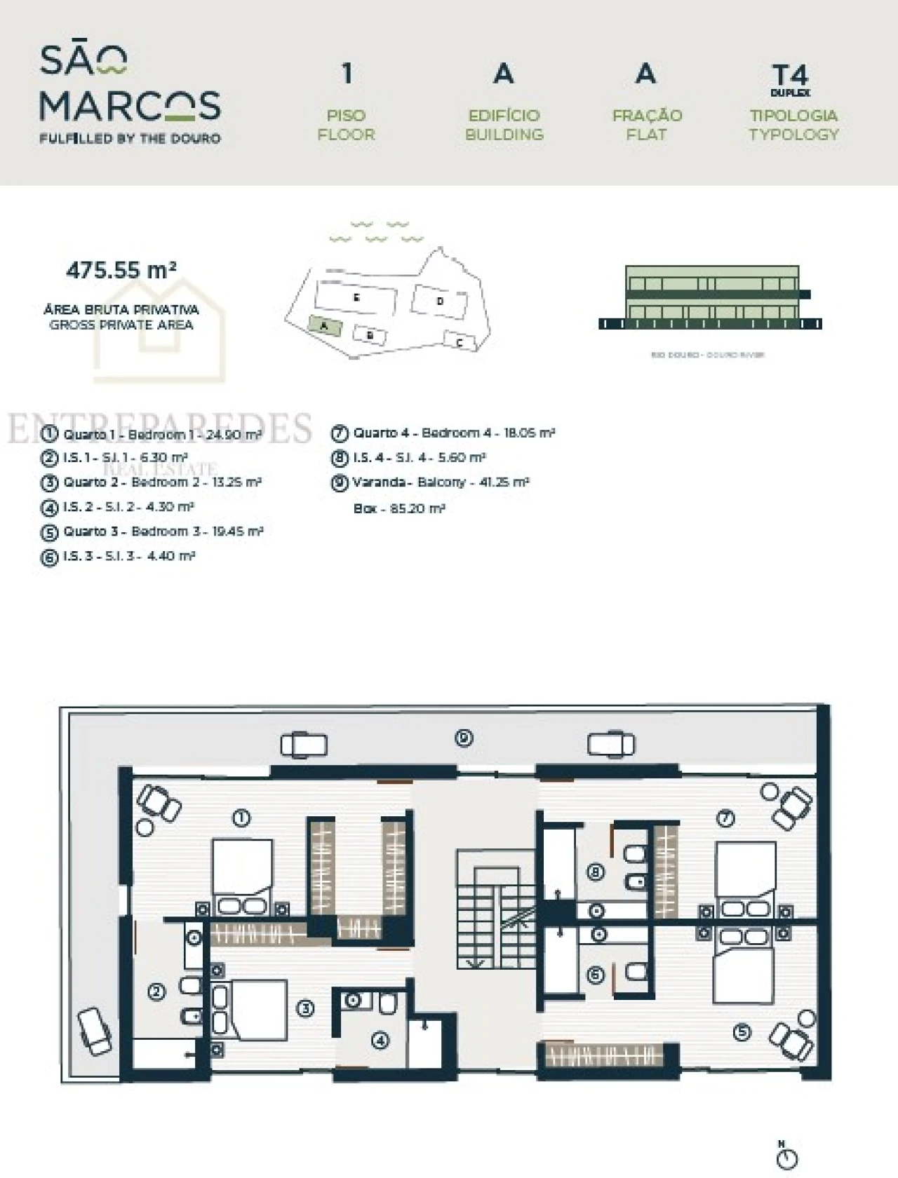 Apartamento T4 para Venda em Santa Marinha e São Pedro da Afurada Foto 18