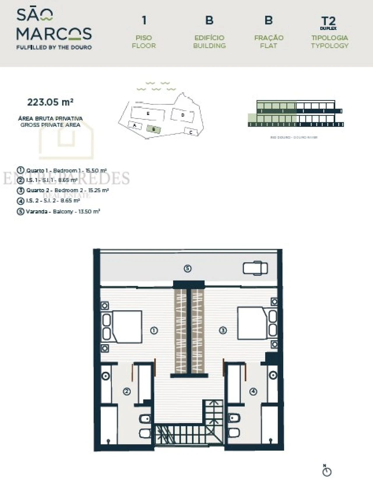 Apartamento T2 para Venda em Santa Marinha e São Pedro da Afurada Foto 15
