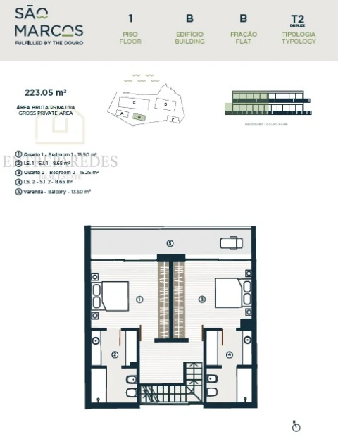 Apartamento T2 para Venda em Santa Marinha e São Pedro da Afurada