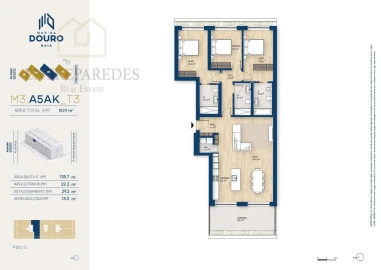 Apartamento T3 para Venda em Canidelo