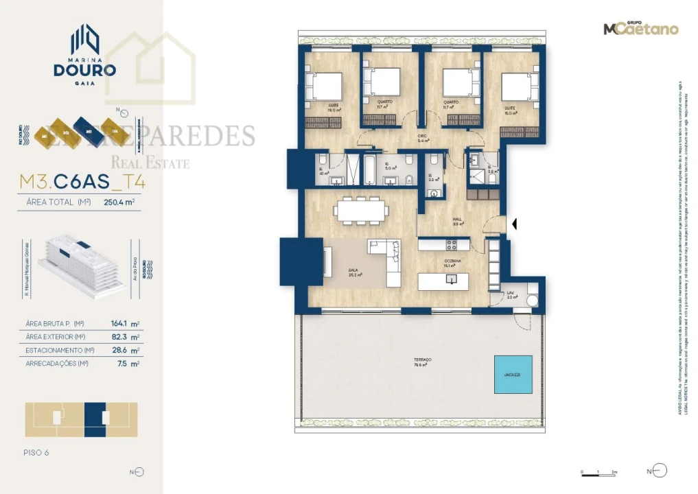 Apartamento T4 para Venda em Santa Marinha e São Pedro da Afurada Foto 57