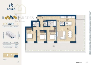 Apartamento T3 para Venda em Canidelo