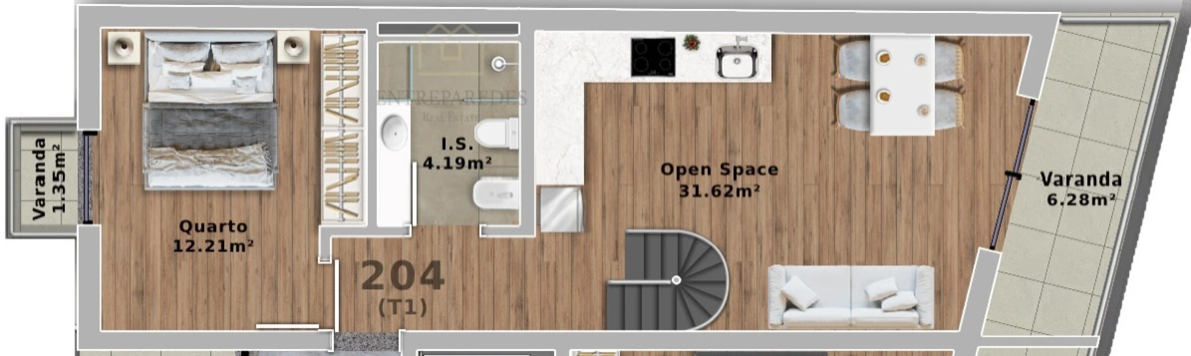 Apartamento T1 para Venda em Santa Marinha e São Pedro da Afurada Foto 8