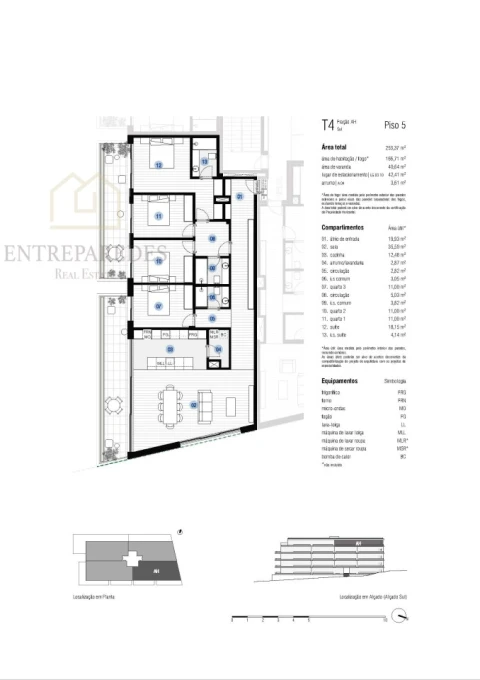 Apartamento T4 para Venda em Canidelo