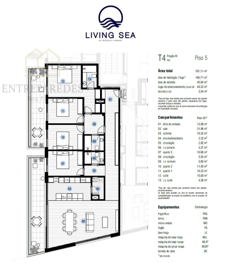 Apartamento T4 para Venda em Canidelo