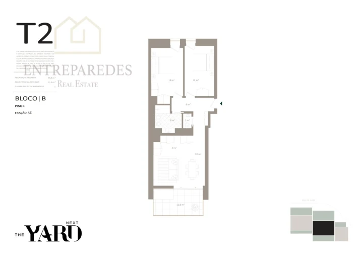 Apartamento T2 para Venda em Santa Marinha e São Pedro da Afurada Foto 11