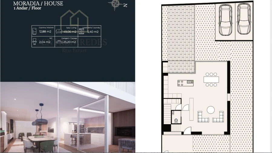Moradia T4 para Venda em Canidelo Foto 12