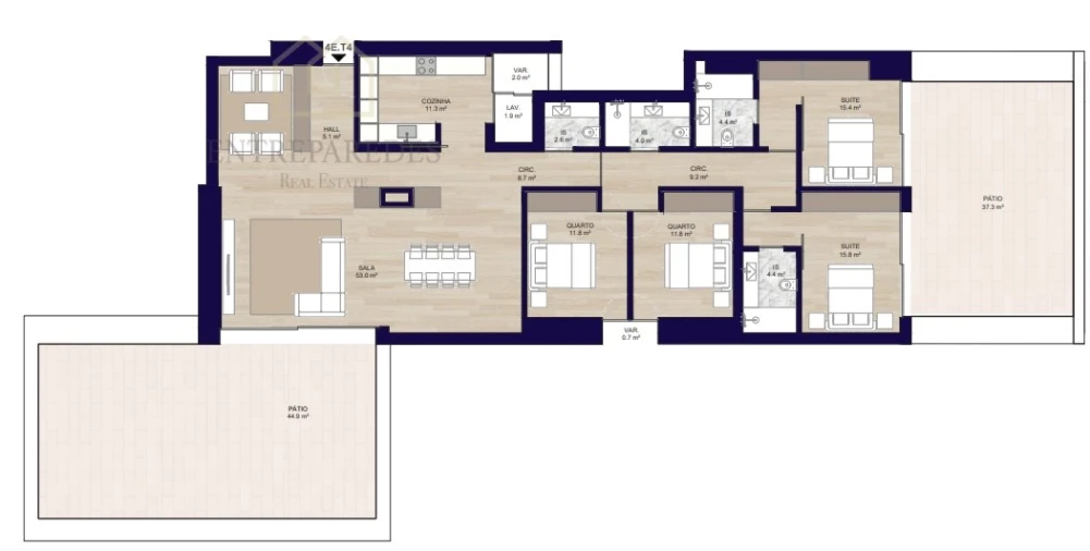 Apartamento T4 para Venda em Matosinhos e Leça da Palmeira Foto 46