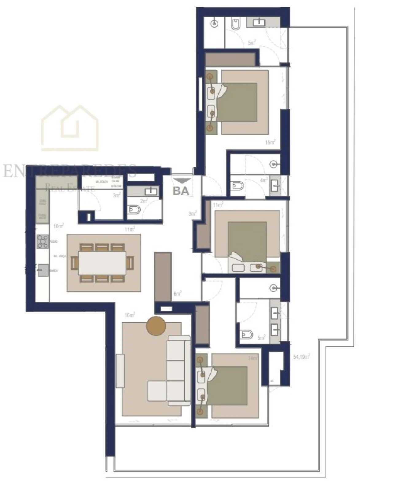 Apartamento T3 para Venda em Matosinhos e Leça da Palmeira Foto 19