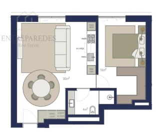 Apartamento T1 para Venda em Matosinhos e Leça da Palmeira